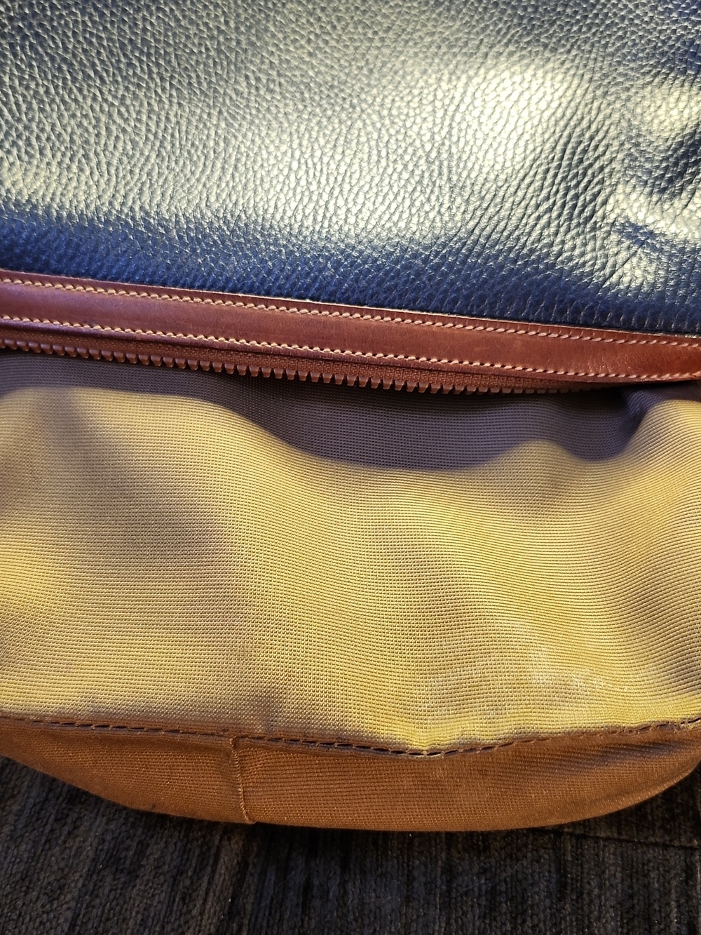 Coach Richmond Bag Vintage Pebbled Leather Crossbody Bag Black/Brown 1992 Italy! - Picture 12 of 16